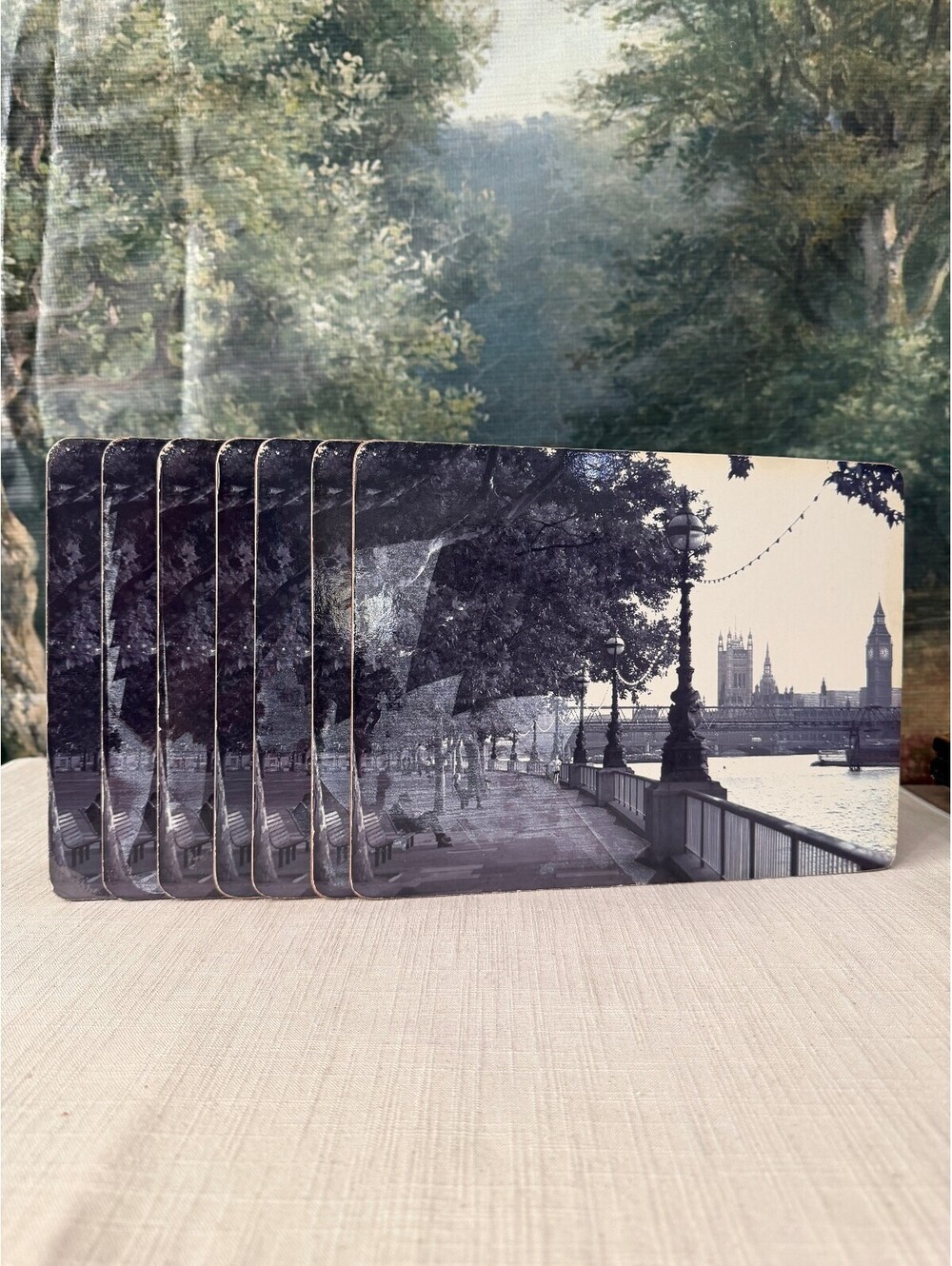 Set of London Big Ben Cork Back Placemats